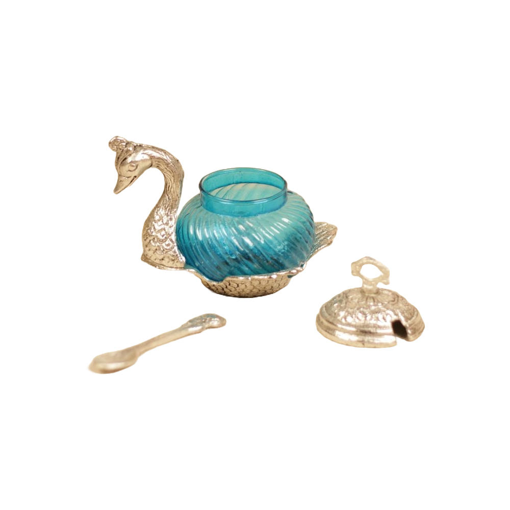 Metal Swan Design Rounded With Spoon Showpiece Decorative for Home  Showpiece for Home Office Table Gift Item  Home Decor Living Drawing Room Decor